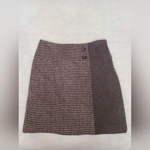 Sundance Wool Blend Brown Seater‎ Tweed Skirt Women's Size 4 Classic